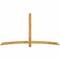 Ekena Millwork Bellingham Rough Sawn Timber Gable Bracket, Western Red Cedar, 96"W x 52"H x 2"D x 4"F, 13/12 Pitch GBW096X52X0204BEL00RWR - alternate 1